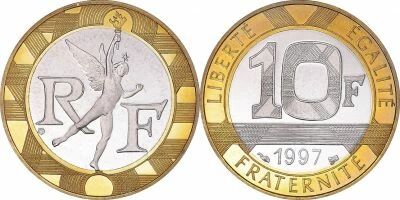 Frankreich 10 Francs Genius 1997 - Proof