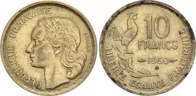 Frankreich 10 Francs Guiraud - 1950 B Beaumont - Le Roger