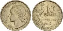 Frankreich 10 Francs Guiraud - 1951 B Beaumont - Le Roger