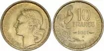 Frankreich 10 Francs Guiraud - 1951 B Beaumont Le Roger