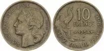 Frankreich 10 Francs Guiraud - 1954 B Beaumont - Le Roger