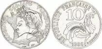 Frankreich 10 Francs Jimenez - 1986 - Touching the fillet
