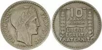 Frankreich 10 Francs Laureate head - 1945 - short branches