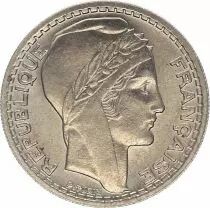 Frankreich 10 Francs Laureate head - 1946