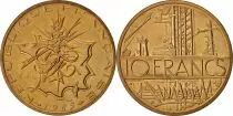 Frankreich 10 Francs Mathieu - 1985 Edge B