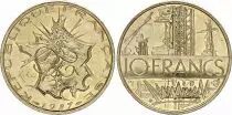 Frankreich 10 Francs Mathieu - 1987 Edge A