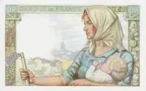 Frankreich 10 Francs Miner - 15-10-1942 Serial Q.11 - AU