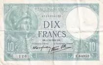 Frankreich 10 Francs Minerva -  04-12-1941 - Serial E.84953