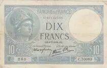 Frankreich 10 Francs Minerva - 06-07-1939 - Serial T.69980