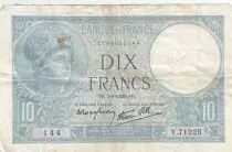 Frankreich 10 Francs Minerva - 06-07-1939 - Serial T.69980