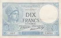 Frankreich 10 Francs Minerva - 09-10-1930 Serial V.53761 - VF