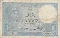 Frankreich 10 Francs Minerva - 25-02-1937 - Serial T.68108