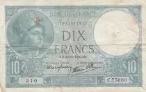 Frankreich 10 Francs Minerva - 26-10-1939 - Serial C.75255 - WPM. 84