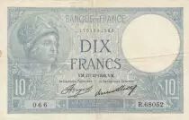 Frankreich 10 Francs Minerve 17-12-1936 - Serial R.68052