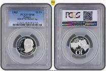 Frankreich 10 Francs Stendhal - Piefort 1983 - SILVER - PCGS PR68