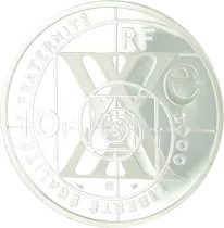 Frankreich 10 Francs The Century of Communication - 2000 - Silver - Without box and with certificate - Proof