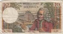 Frankreich 10 Francs Voltaire - 02-01-1964 Serial C.66