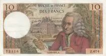 Frankreich 10 Francs Voltaire - 03-06-1971 Serial Z.674