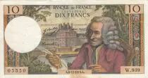 Frankreich 10 Francs Voltaire - 06-12-1973 Serial W.939