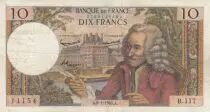 Frankreich 10 Francs Voltaire - 08-01-1965 Serial B.117 - F+