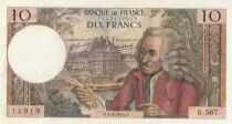 Frankreich 10 Francs Voltaire - B.567 - 05-03-1970