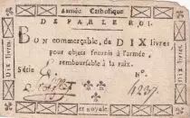 Frankreich 10 Livres - Catholic and Royal Army - Manlevrier 1794