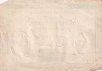 Frankreich 10 Livres Black - Watermark Fleur de Lys - (16-12-1791) - Sign. Taisaud - Serial 90