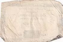 Frankreich 10 Livres Black - Watermark Fleur de Lys - (24-10-1792) - Sign. Taisaud - Serial 203
