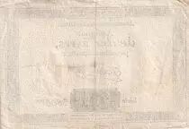 Frankreich 10 Livres Black - Watermark Fleur de Lys - (24-10-1792) - Sign. Taisaud - Serial 3803 - P. A.66