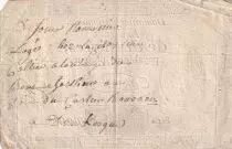 Frankreich 10 Livres Black - Watermark Fleur de Lys - (24-10-1792) - Sign. Taisaud - Serial 629