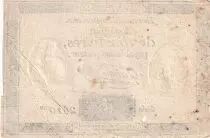 Frankreich 10 Livres Black on white Watermark Republique (24-10-1792) - Sign. Taisaud - Serial 2610