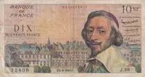 Frankreich 10 NF - Richelieu - 02-06-1960 - Serial J.88 - P.142