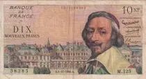 Frankreich 10 NF - Richelieu - 04-11-1960 - Serial M.125 - P.142