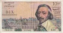 Frankreich 10 NF - Richelieu - 07-04-1960 - Serial R.63 - VF - P.142