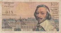 Frankreich 10 NF - Richelieu - 07-04-1960 - Serial U.66 - F - P.142