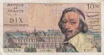 Frankreich 10 NF Richelieu - 01-09-1960 Serial N.115 - G