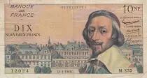 Frankreich 10 NF Richelieu - 04-01-1963 Serial M.255 - F