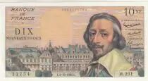 Frankreich 10 NF Richelieu - 04-10-1962 Serial S.249 - F