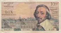 Frankreich 10 NF Richelieu - 05-07-1962 Serial H.238 - F to VF