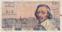 Frankreich 10 NF Richelieu - 07-04-1960 - Serial F.60