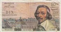 Frankreich 10 NF Richelieu - 07-12-1961 Serial C.186 -  VF