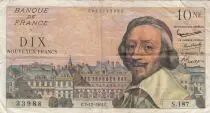 Frankreich 10 NF Richelieu - 07-12-1961 Serial S.187 - F to VF