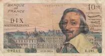 Frankreich 10 NF Richelieu - 07-12-1961 Serial S.187 - F to VF