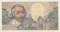 Frankreich 10 NF sur 1000 Francs, Richelieu - 07-03-1957 Serial V.332