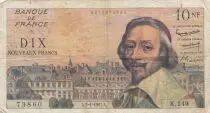 Frankreich 10 Nouveaux Francs Richelieu - 05-01-1960 - Serial K.149