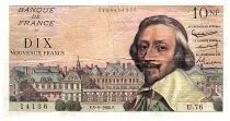 Frankreich 10 Nouveaux Francs Richelieu - 05-05-1960 - Serial C.69 - Fay.57.07