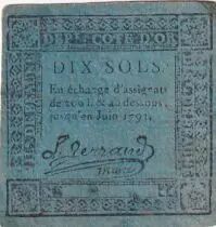 Frankreich 10 Sols - C&ocirc;te d\'Or - Ville de Beaune - 1792