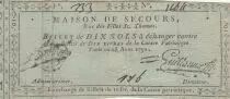 Frankreich 10 sols - Emergency home, rue des filles St. Thomas -1791