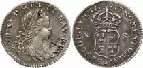 Frankreich 10 Sols Louis XV - Arms of France-Navarre - 1719 A Paris