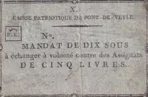 Frankreich 10 Sous - Ain - Pont-de-Veyle - 1792